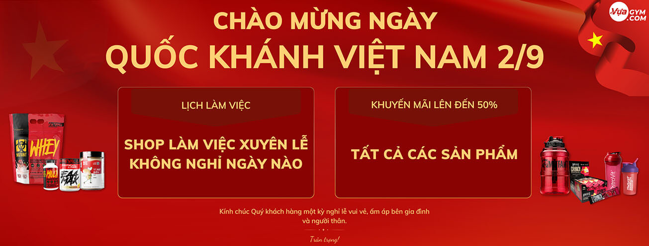 Ảnh banner SIÊU SALE QUỐC KHÁNH 2/9 - Vựa Gym