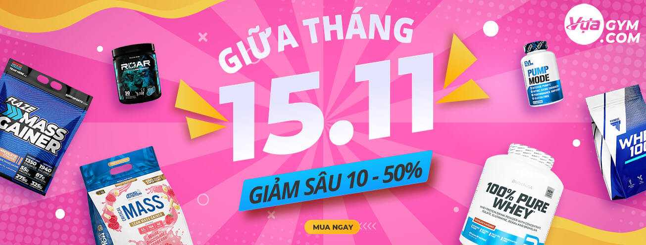 Ảnh banner >> GIỮA THÁNG 15.11 << - Vựa Gym