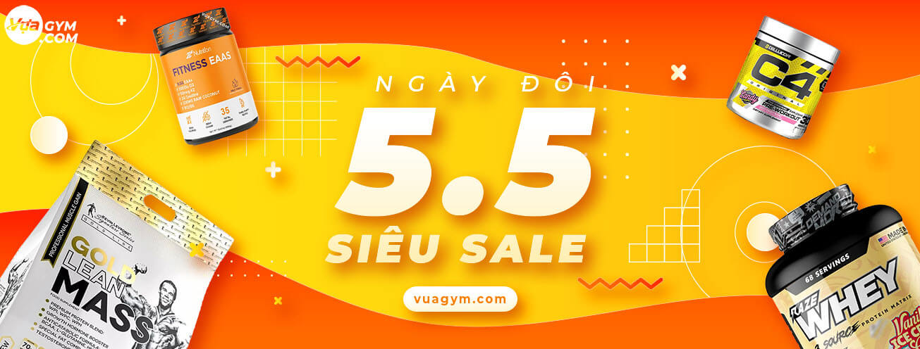 Ảnh banner SALE NGÀY ĐÔI 5.5 - Vựa Gym