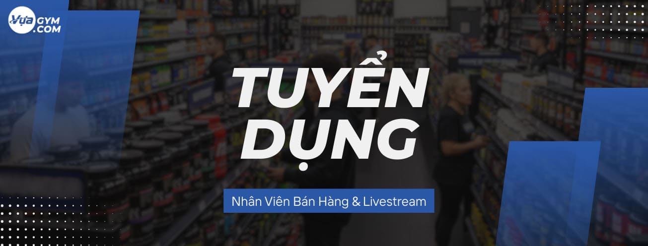 Ảnh banner TUYỂN NV BÁN HÀNG - Vựa Gym
