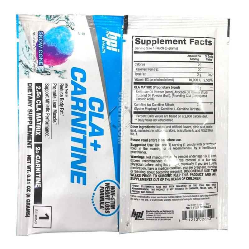 Ảnh sản phẩm BPI Sports - CLA + Carnitine (Sample)