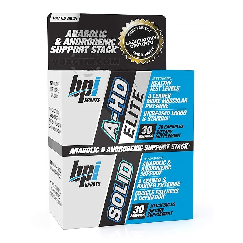 Ảnh sản phẩm BPI Sports - A-HD Elite / Solid Combo (30 lần dùng)