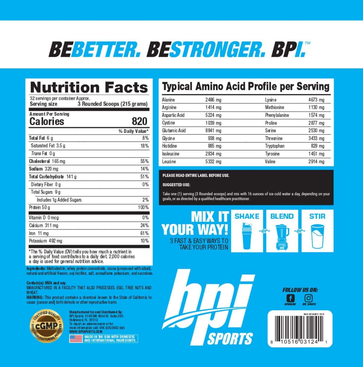 BPI Sports Bulk Muscle XL (Share Lẻ) Vựa Gym