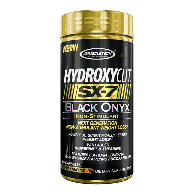 Ảnh sản phẩm MuscleTech - Hydroxycut SX-7 Black Onyx Non-Stimulant (80 viên)