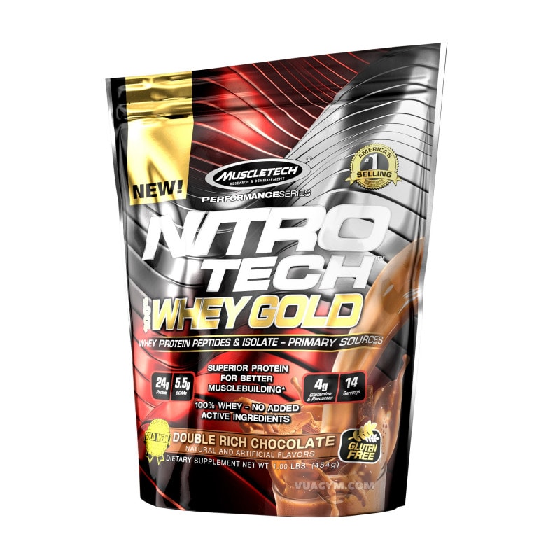 Ảnh sản phẩm MuscleTech - Nitro-Tech 100% Whey Gold (1 Lb)