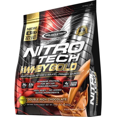 Ảnh sản phẩm MuscleTech - Nitro-Tech 100% Whey Gold (8 Lbs) - 1