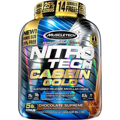 Ảnh sản phẩm MuscleTech - Nitro-Tech Casein Gold (5 Lbs) - 1