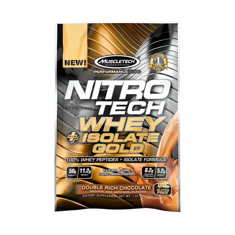 Ảnh sản phẩm MuscleTech - Nitro-Tech Whey Plus Isolate Gold (Sample)