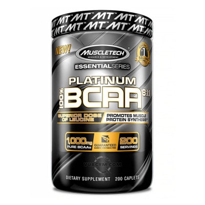 Ảnh sản phẩm MuscleTech - Platinum BCAA 8:1:1 (200 viên) - 1