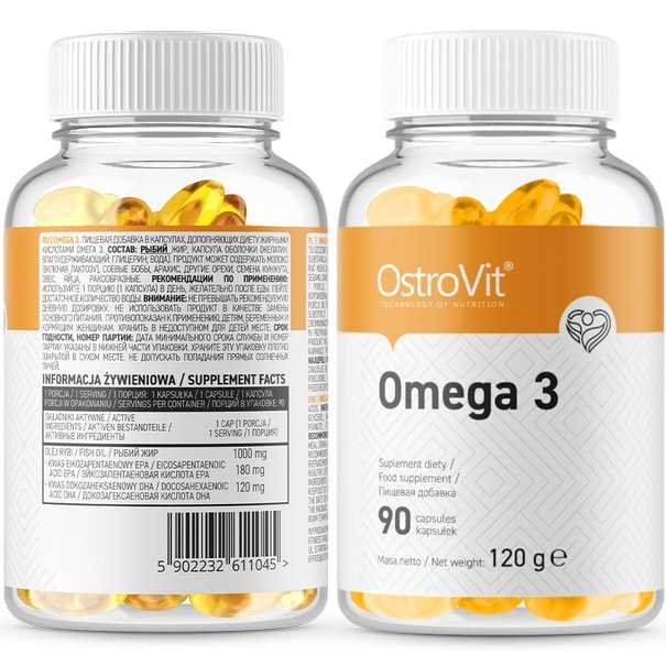 OstroVit - Omega 3 (90 viên) - eng pl ostrovit omega 3 90 caps 1