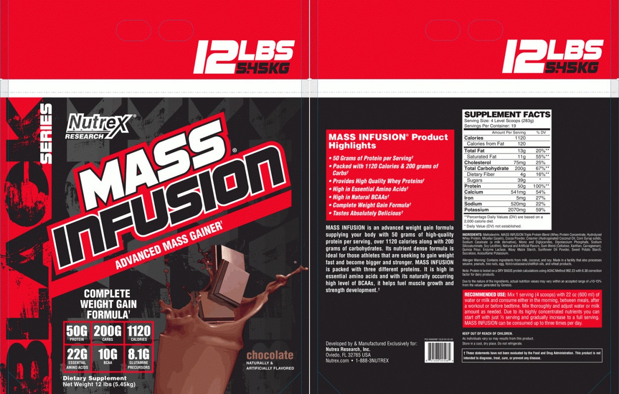Nutrex - Mass infusion (12 Lbs) - nutrex mass infusion bich lon 5