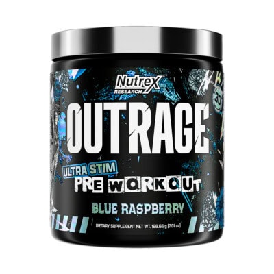 Nutrex - Outrage (30 lần dùng). Blue Rasp