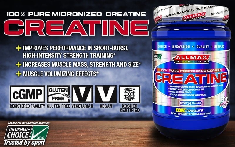 AllMAX Nutrition - Micronized Creatine Monohydrate (1000g) - creatine