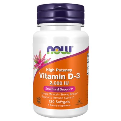 Ảnh sản phẩm NOW - Vitamin D-3 2,000 IU (120 viên) - 1