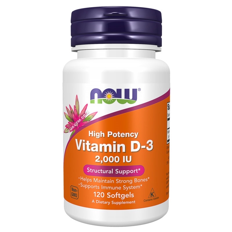 Ảnh sản phẩm NOW - Vitamin D-3 2,000 IU (120 viên)