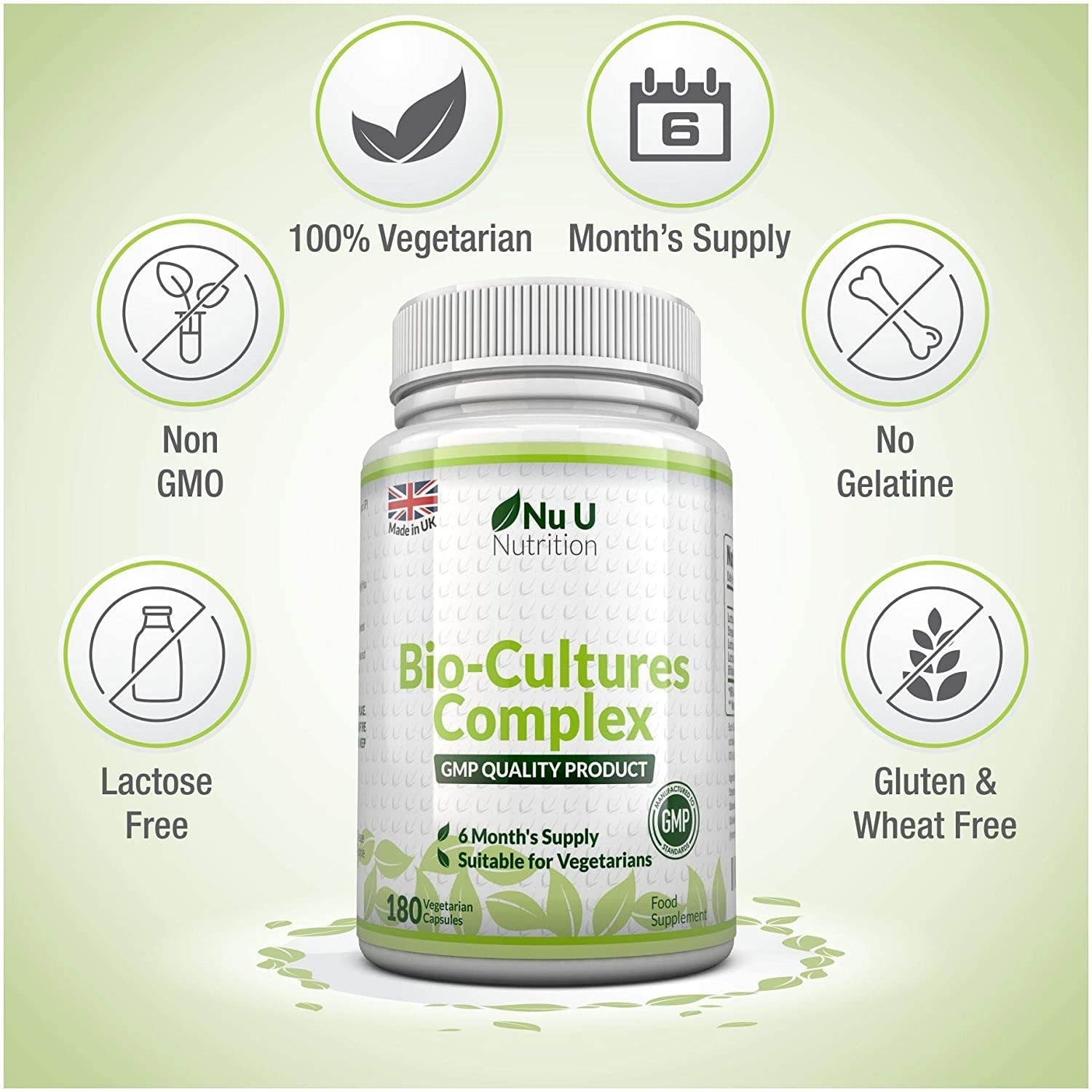 Nu U Nutrition - Bio-Cultures Complex (180 viên) - 71zgkuc4 l ac sl1500