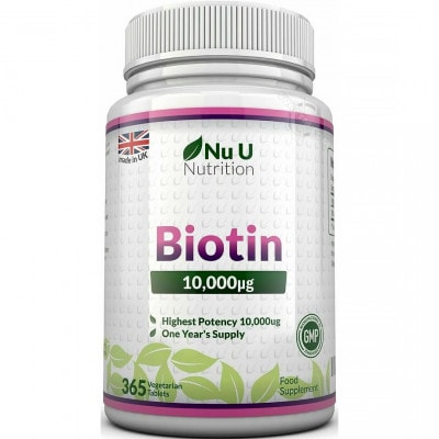 Ảnh sản phẩm Nu U Nutrition - Biotin 10,000mcg (365 viên) - 1