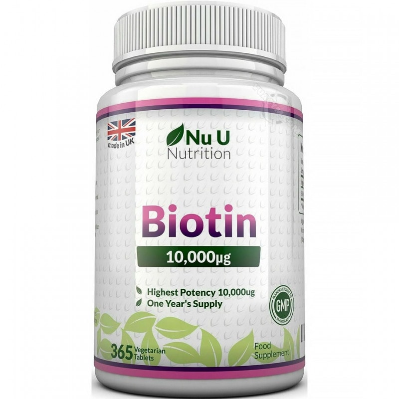 Ảnh sản phẩm Nu U Nutrition - Biotin 10,000mcg (365 viên)