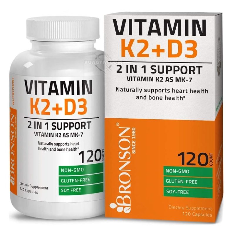 Ảnh sản phẩm Bronson - Vitamin K2 (MK7) + D3 (120 viên)