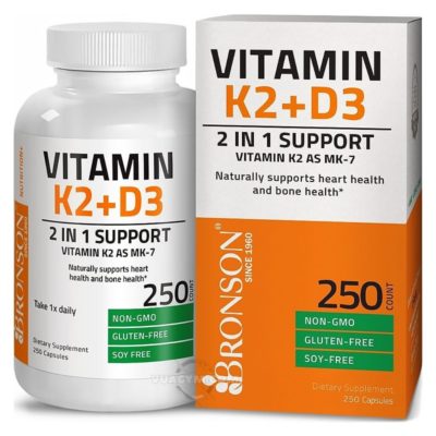 Ảnh sản phẩm Bronson - Vitamin K2 (MK7) + D3 (250 viên) - 1