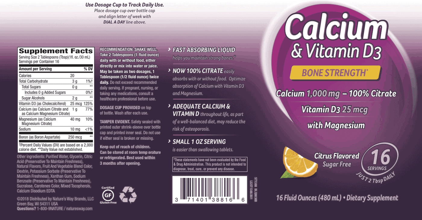 Nature's Way - Calcium & Vitamin D3 (480ml) - calcium d liquid
