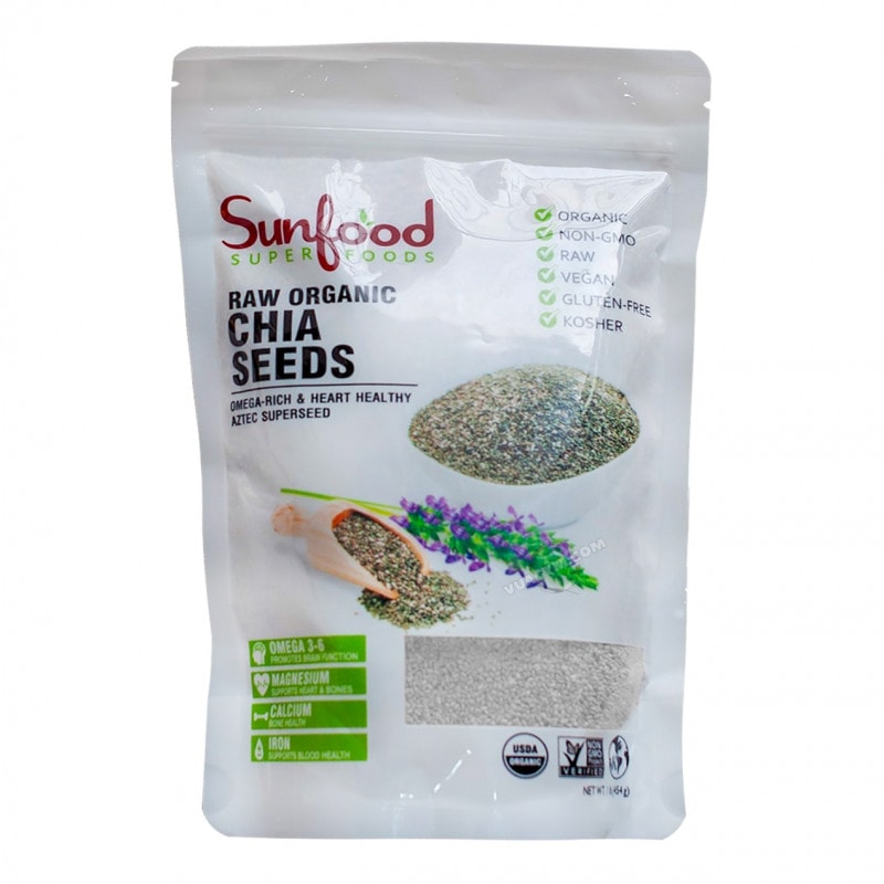 Ảnh sản phẩm Hạt Chia Trắng Sunfood Chia Seeds (1 Lb)