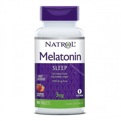 Ảnh sản phẩm NATROL - Melatonin Fast Dissolve 3mg (90 viên) - 1