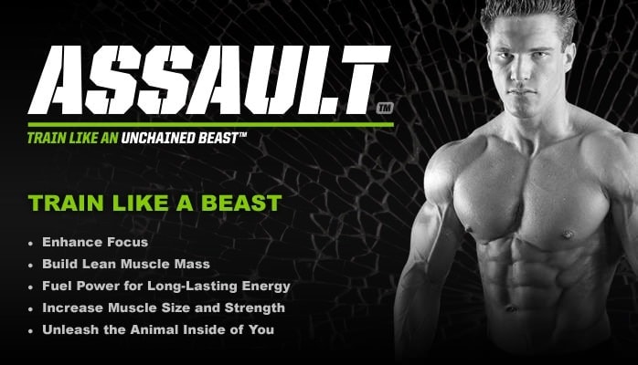 MusclePharm - Assault Pre-Workout (30 lần dùng) - musclepharm assault banner
