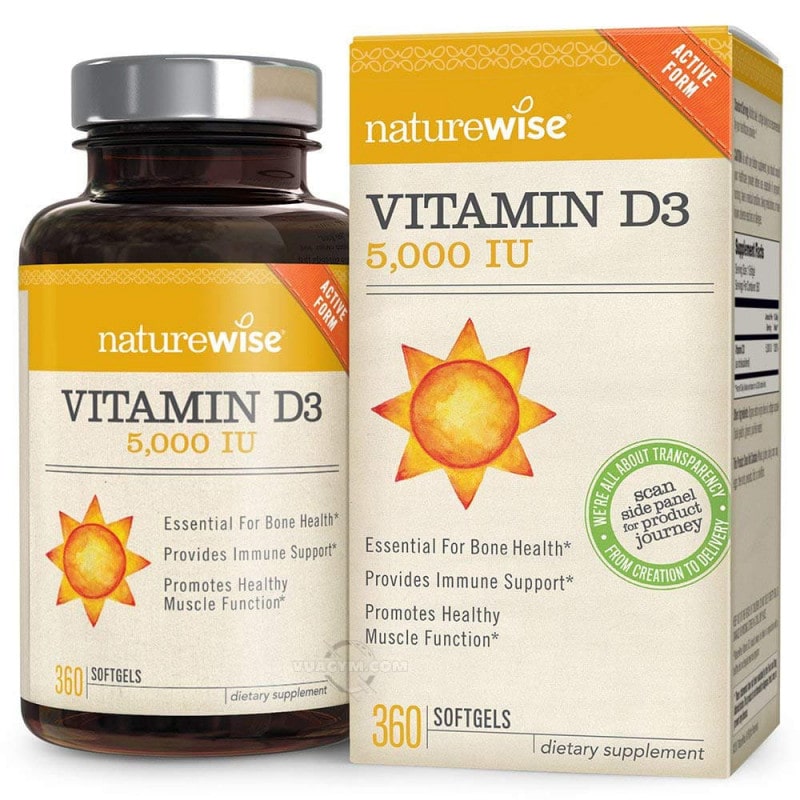 Ảnh sản phẩm NatureWise - Vitamin D3 5,000 IU (360 viên)