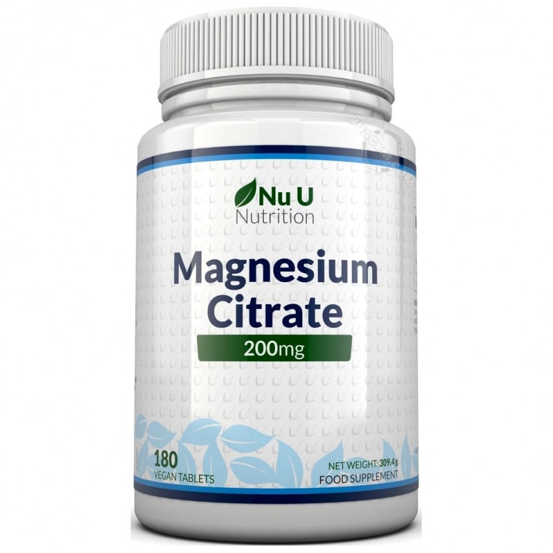 Ảnh sản phẩm Nu U Nutrition - Magnesium Citrate 200mg (180 viên)