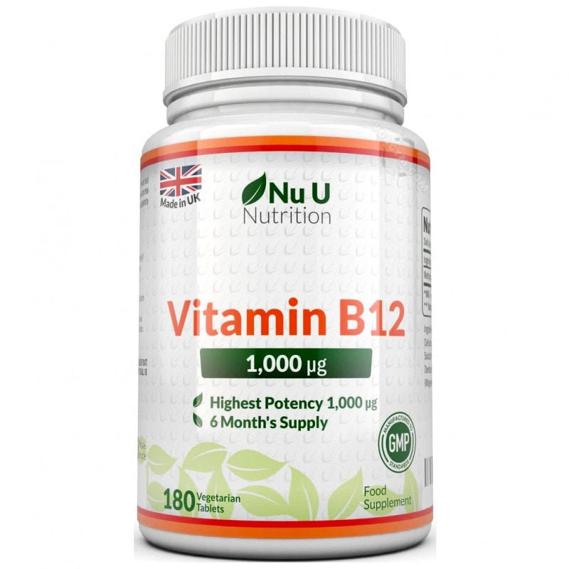 Ảnh sản phẩm Nu U Nutrition - Vitamin B12 1,000mcg (180 viên)