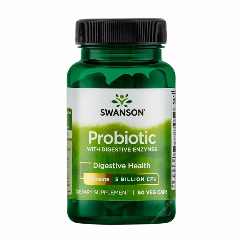 Ảnh sản phẩm Swanson - Probiotic with Digestive Enzymes (60 viên)