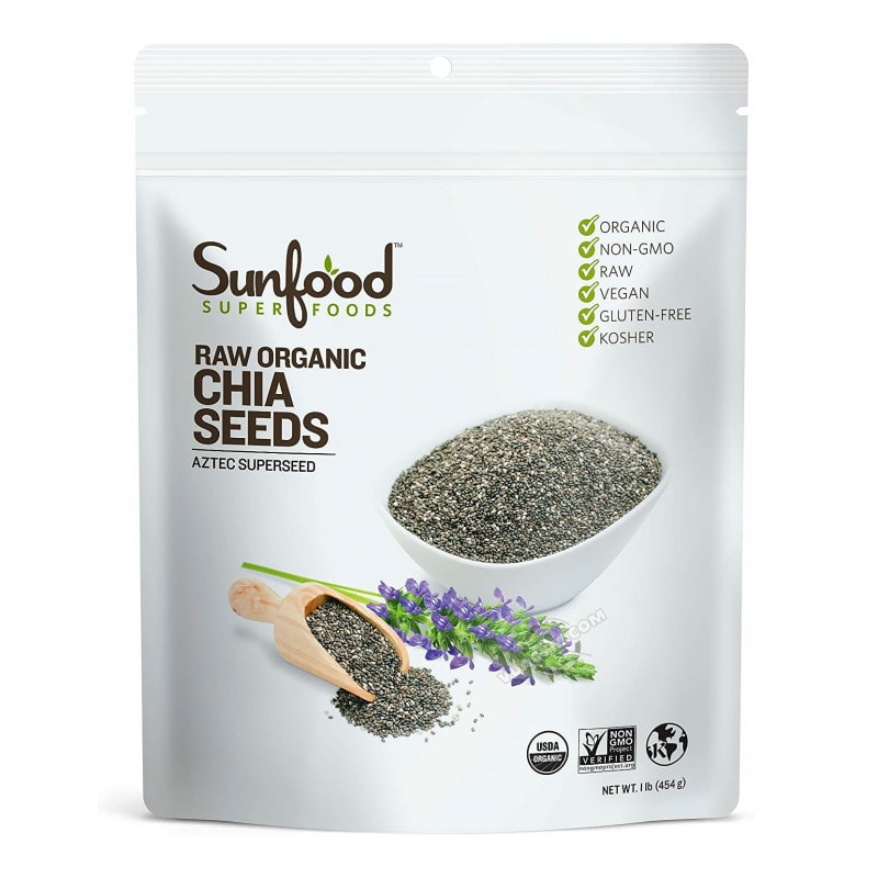 Ảnh sản phẩm Hạt Chia Đen Sunfood Chia Seeds (1 Lb)