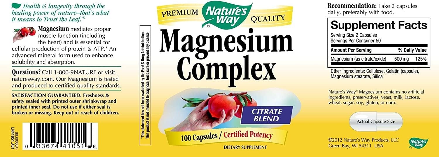 Nature's Way - Magnesium Complex (100 viên) - 810iq4tznyl ac sl1500