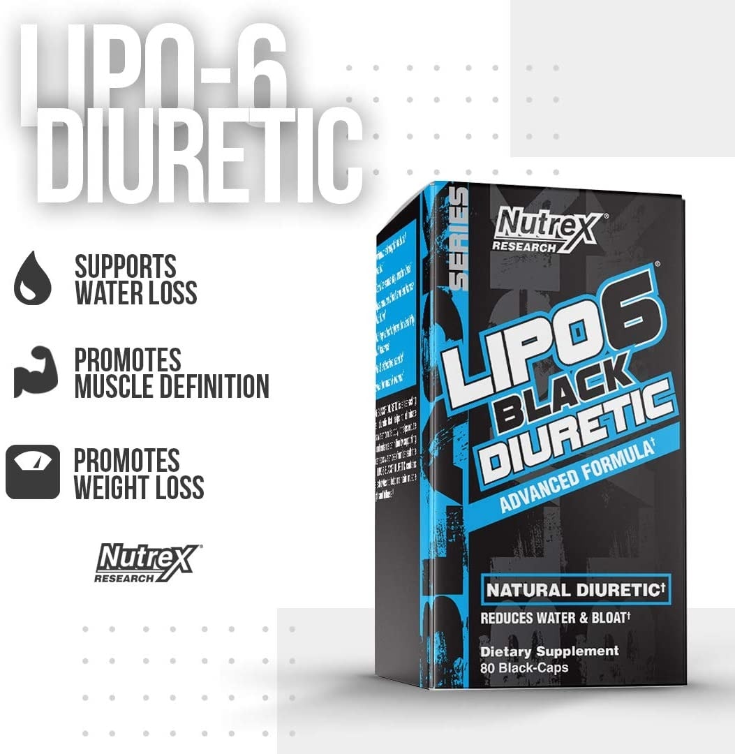 Nutrex - Lipo-6 Black Diuretic (80 viên) - 61vu1wazm0l ac sl1080