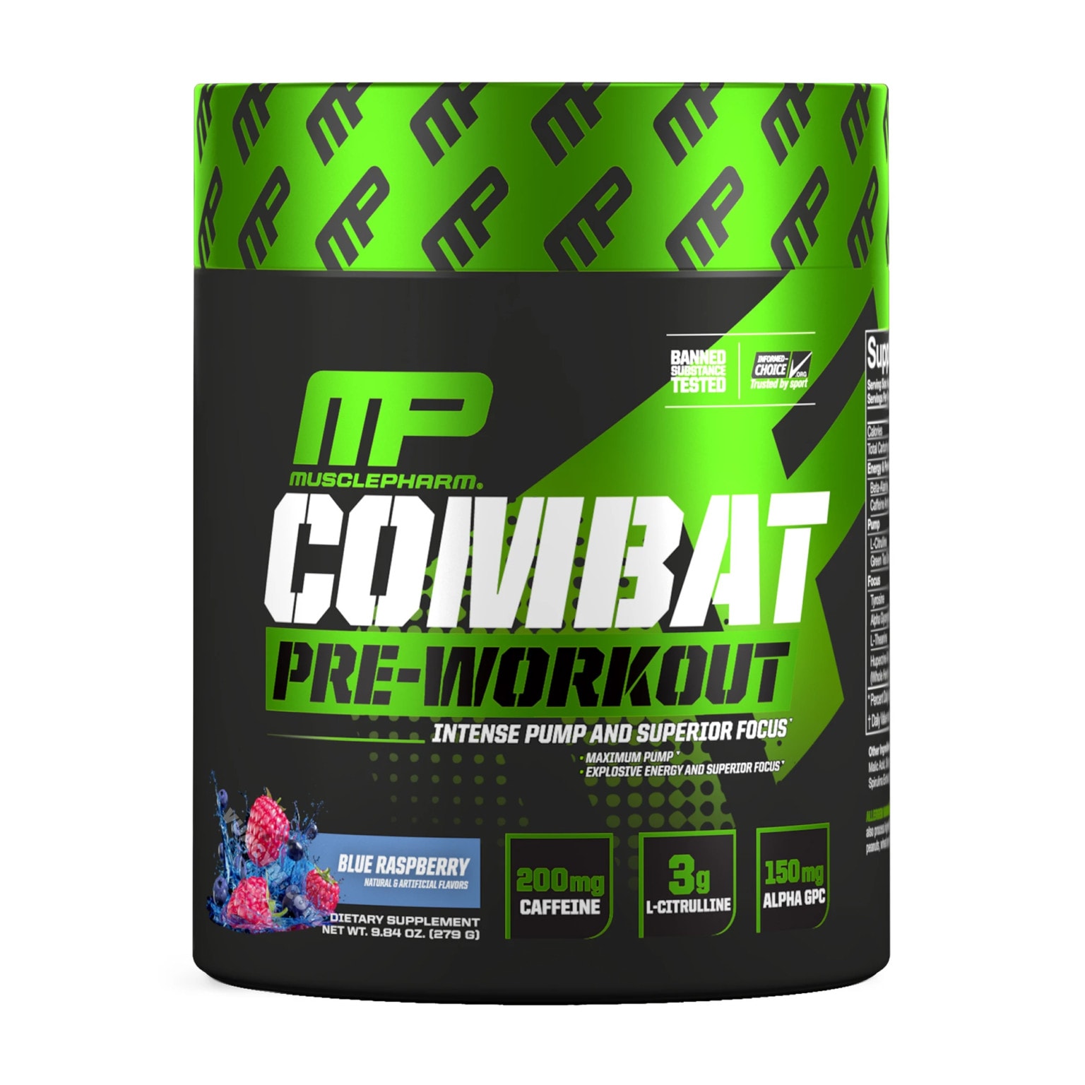 MusclePharm Combat PreWorkout (30 lần dùng) Vựa Gym