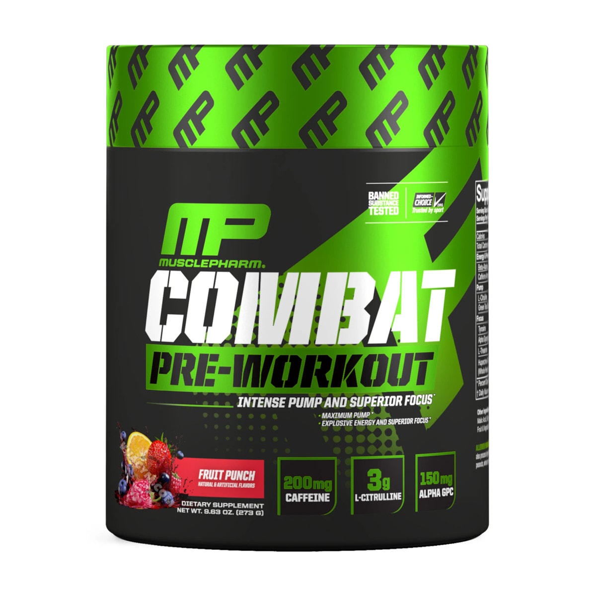 MusclePharm Combat PreWorkout (30 lần dùng) Vựa Gym