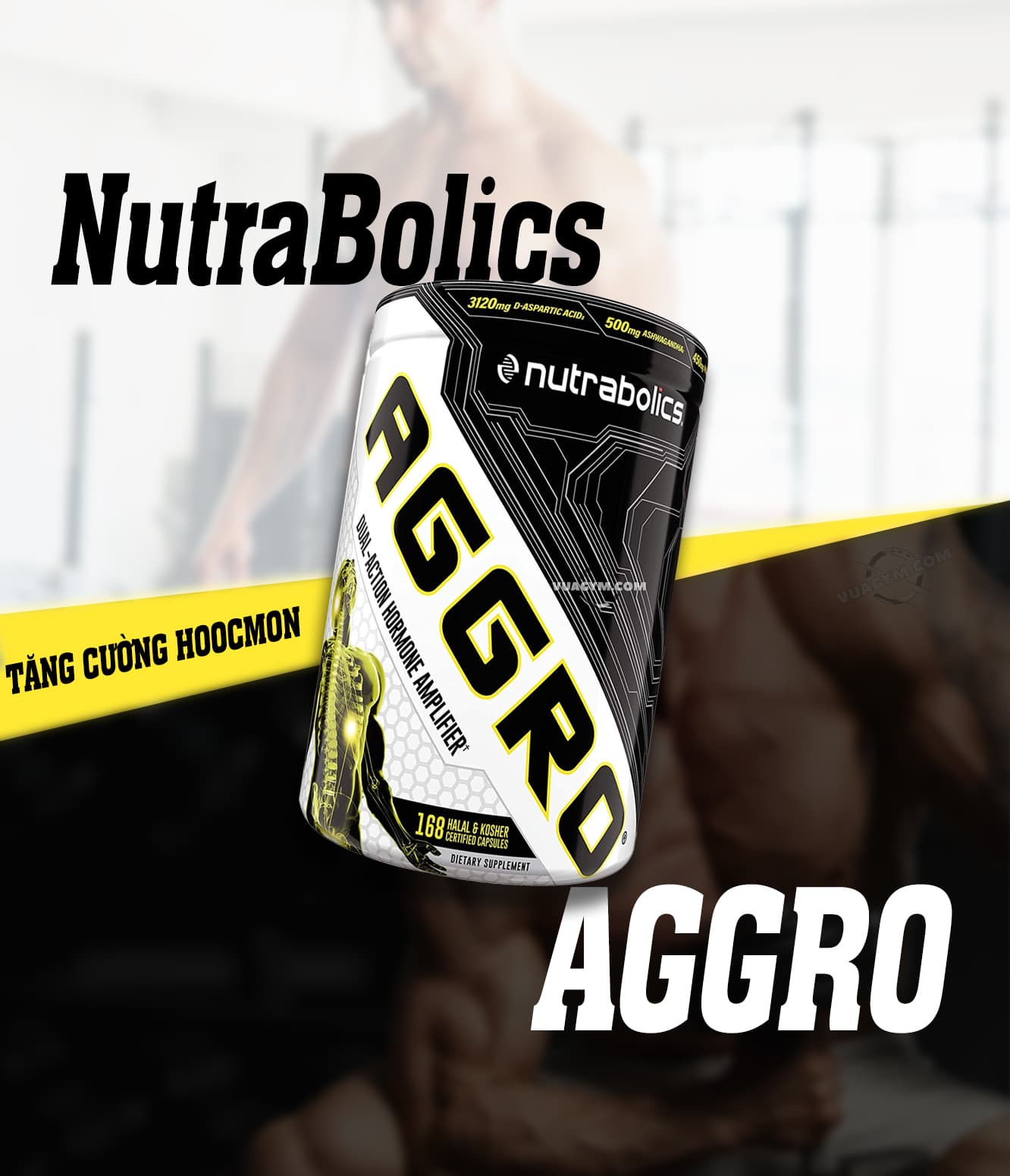 Nutrabolics - AGGRO (168 viên) - Vựa Gym