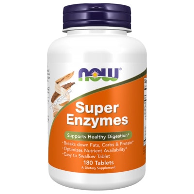 Ảnh sản phẩm NOW - Super Enzymes (180 Tablets) - 1