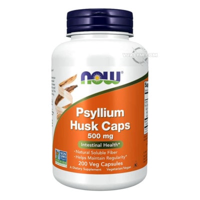 Ảnh sản phẩm NOW - Psyllium Husk 500mg (200 viên) - 1