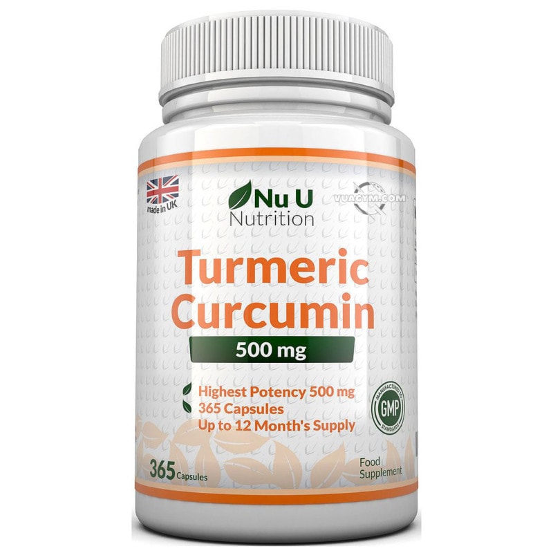 Ảnh sản phẩm Nu U Nutrition - Turmeric Curcumin 500mg (365 viên)