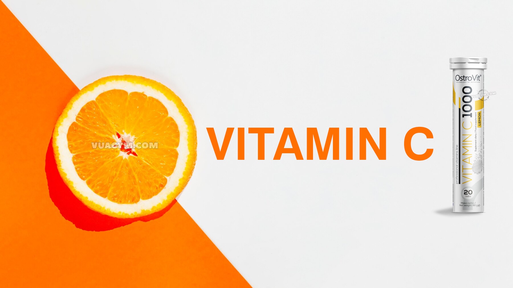 OstroVit - Vitamin C 1000 (20 viên sủi) - ostrovit vitamin c 1000