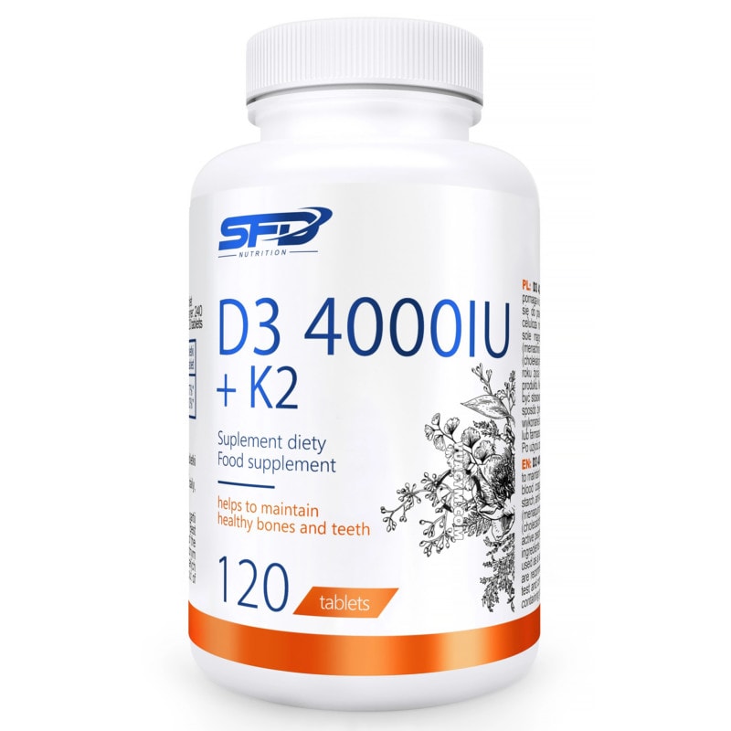 Ảnh sản phẩm SFD - Vitamin D3 4000IU + K2 (120 viên)