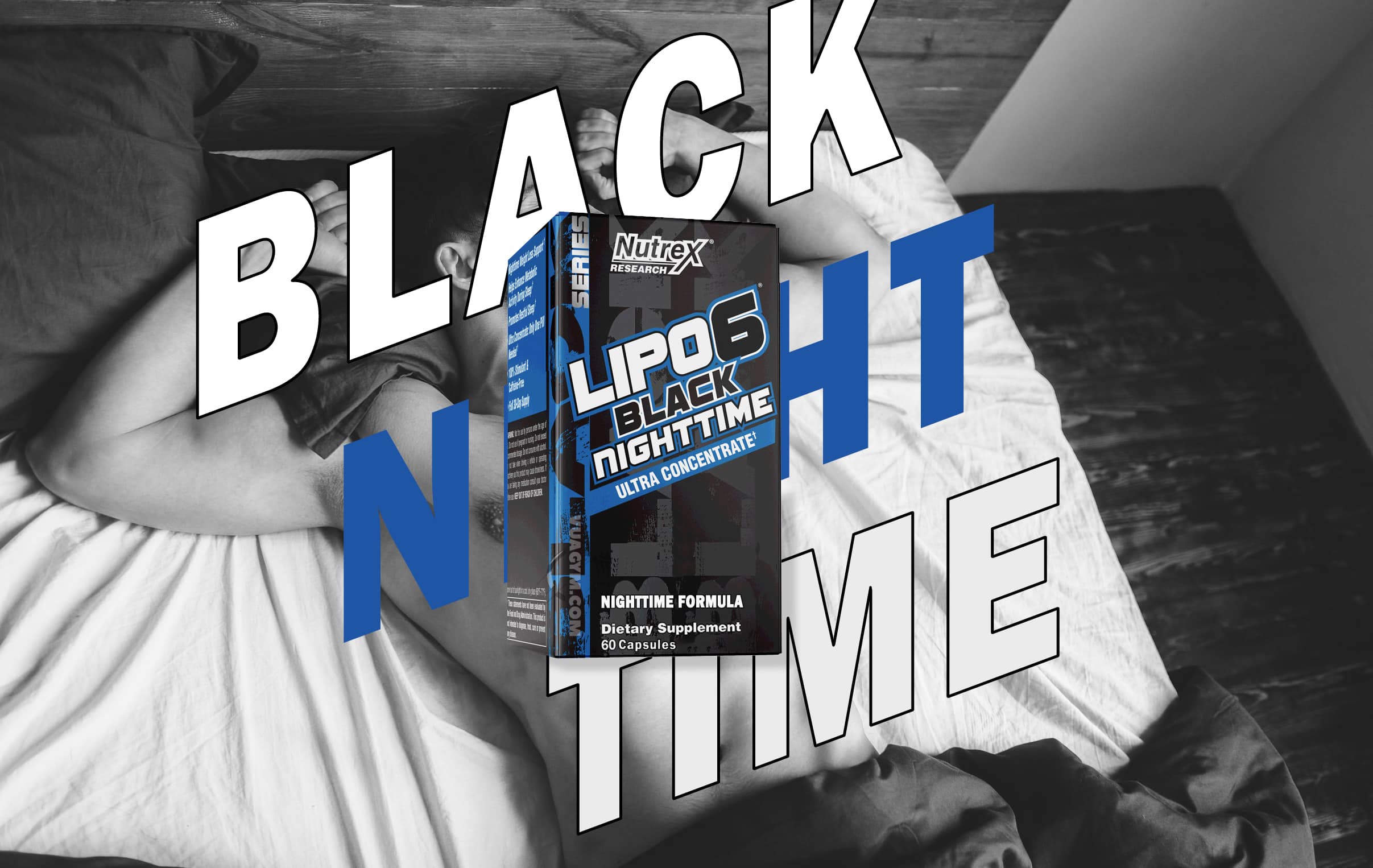 Nutrex - Lipo-6 Black Nighttime UC (60 viên) - black mota