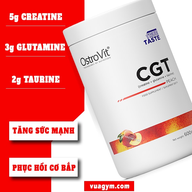 OstroVit - CGT (Creatine + Glutamine + Taurine) (600g) - cgt mota