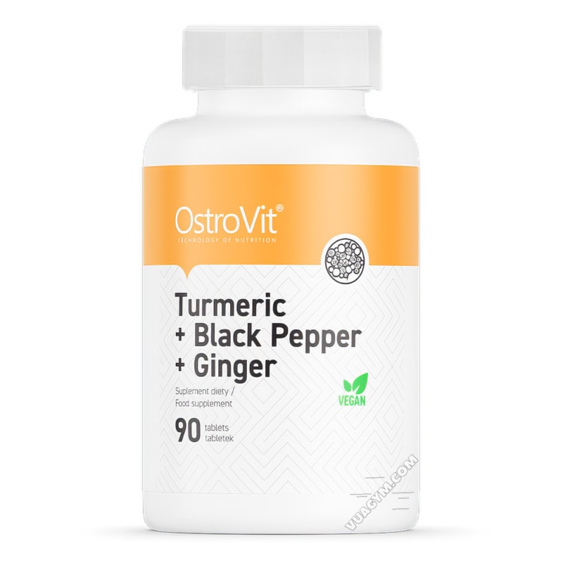 Ảnh sản phẩm OstroVit - Turmeric + Black Pepper + Ginger (90 viên)