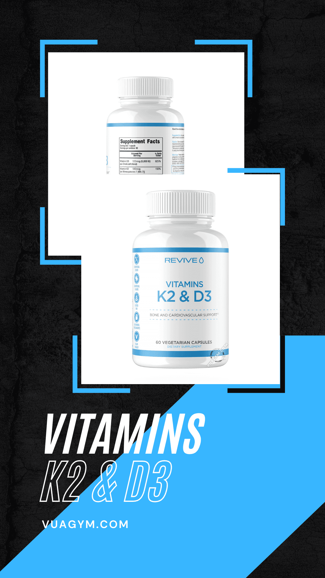 Revive - Vitamin K2 & D3 (60 viên) - vitamin k2d3