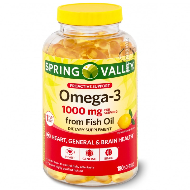 Ảnh sản phẩm Spring Valley - Omega-3 1000mg from Fish Oil (180 viên)