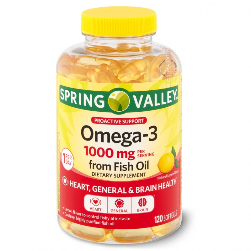 Ảnh sản phẩm Spring Valley - Omega-3 1000mg from Fish Oil (120 viên)