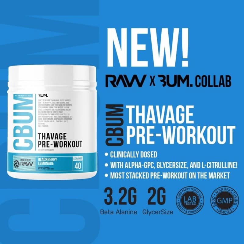 CBUM Thavage Preworkout (40 lần dùng) Vựa Gym